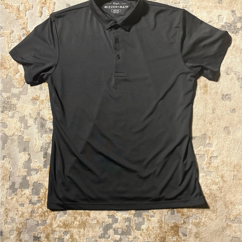 Mizzen+Main Charcoal Polo Shirt